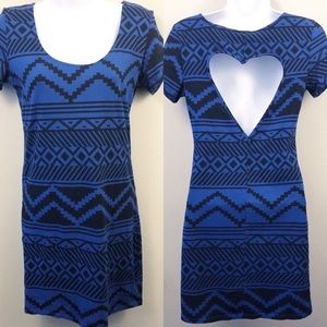 VS Pink heart cutout bodycon dress